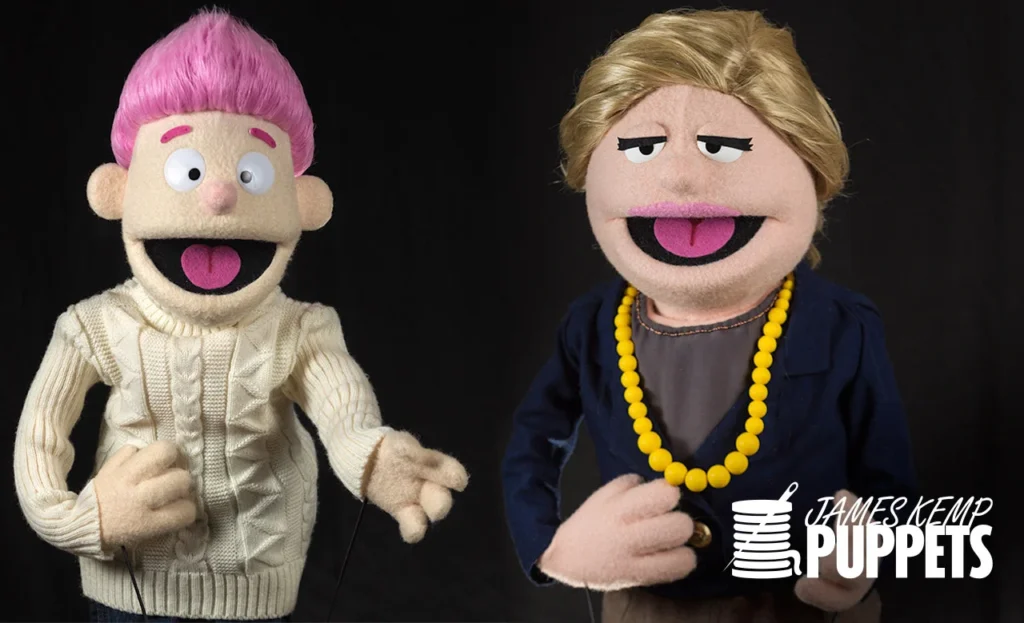 Crash and Prime Minister of Norway Puppets Image