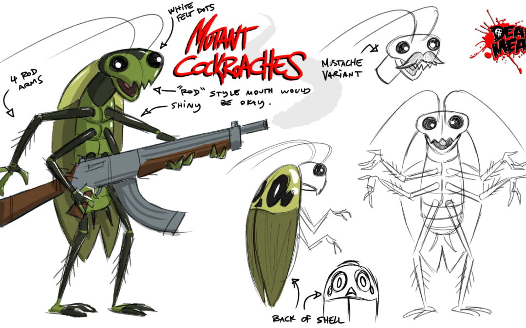 Mutant Cockroach for “The Grim Adventures of Billy and Mandy” creator Maxwell Atoms